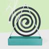 Creative Nordic Style Mosquito Coil Holder With Tray, Iron Spiral Mosquito Repellent Incense Rack Plate For Home Summer Decor