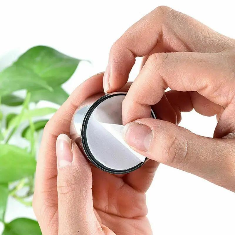 3PCS Push In Tea Towel Holder Grip Hook Chrome Self Adhesive Kitchen Cloth Clip ABS Hook Bathroom Organizer