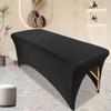 New High Elasticity Tablecloth Soft Beauty Bed Cover Simple Modern Solid Color American Anti Slip Easy Clean Curved Table Cover