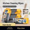 Penguin Kitchen Disposable Wipes - Heavy Duty Oil Stain Cleaner for Range Hoods