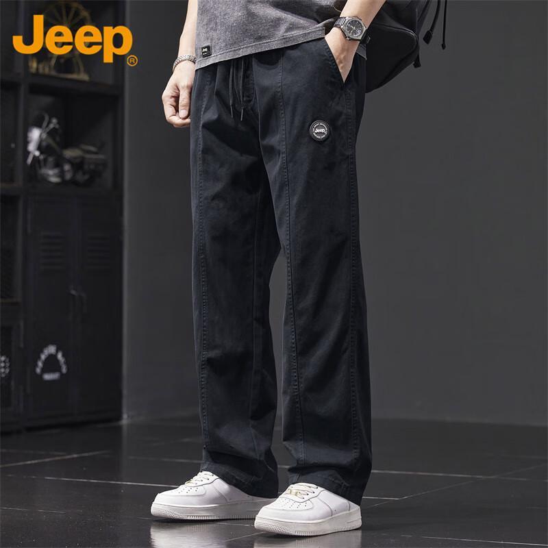 

JEEP Men s Pure Cotton Loose Straight Casual Cargo Pants XL