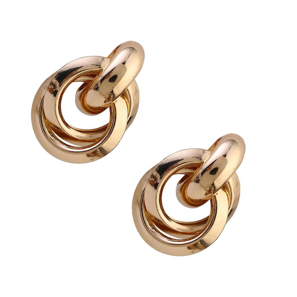 Cute Circle Earrings Fashionable Studs Earrings Elegant Ear Pin Ear Jewelry Alloy Material Suitable for Daily Outfits