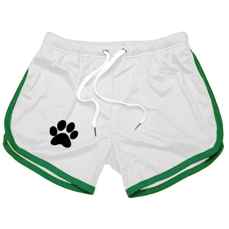 Sommer Herren Shorts Muscle Fitness Casual Mesh Dreiviertelhose Lauftraining Strand Schnelltrocknend Atmungsaktiv Shorts Bottoms