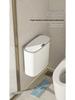 Smart Bathroom Sensor Trash Can - Quiet Flip-Top with Gentle Open/Close