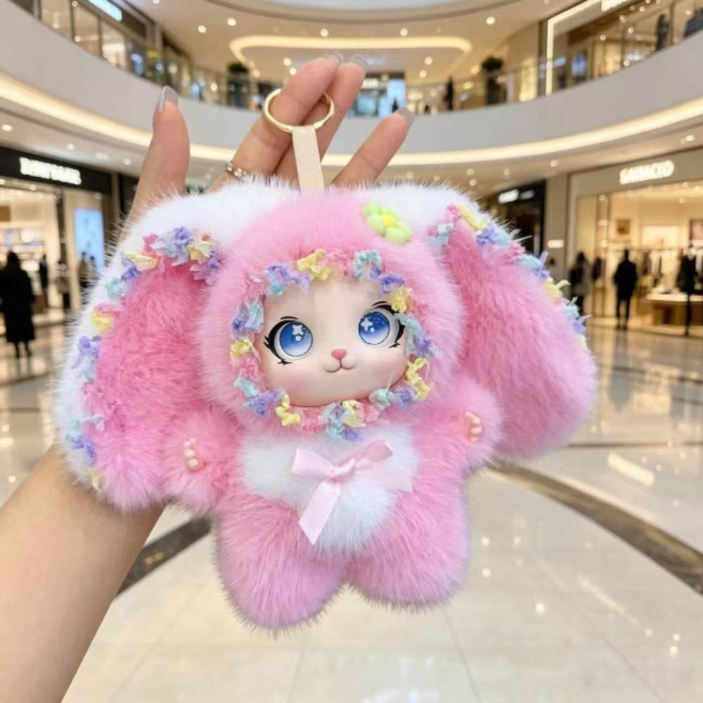 Soft Lori Rabbit Pendant Plush Bunny Plush Decoration Cute Vinyl Doll Keychain For Kids