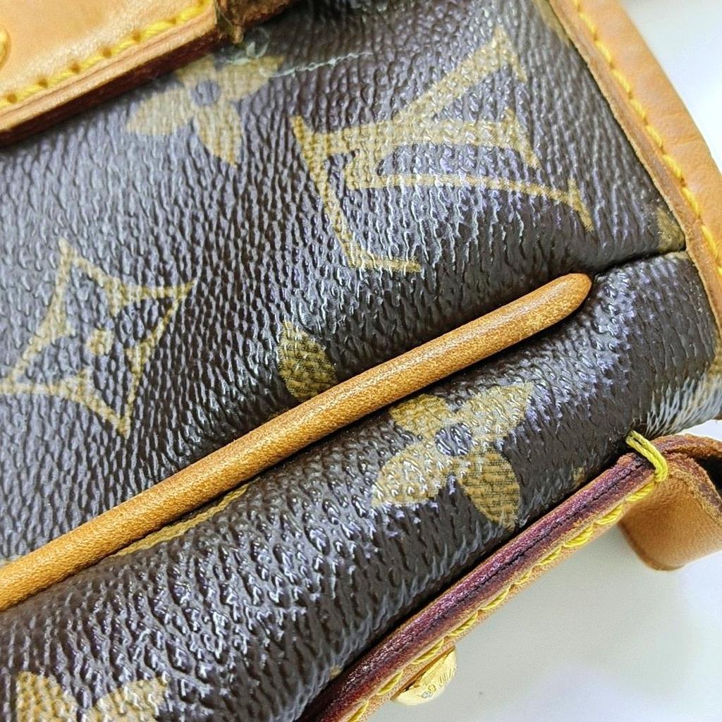 [Pre-Owned] Estrela Medium Brown Coated Canvas Monogram Crossbody Handbag Shoulder Bag - Fair #1PZ8E8Q
