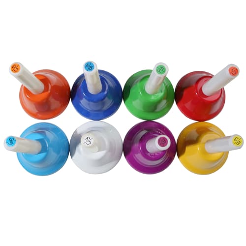 8-note Handbell, Colorful Handbell Instrument for Children and Adults, School, Church, and Weddings