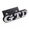 3D Metal Car Front Grill GTD Logo Rear Trunk Sticker Emblem Badge For Volkswagen VW Golf 4 5 6 7 7 MK4 MK5 MK6 MK7 MK8
