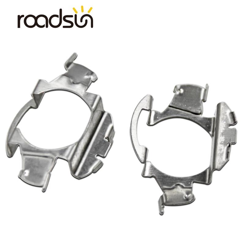 10 Pcs H7 HID Headlight Bulb Holders Adapter Base LED Headlight Xenon Headlamp H7 Adapter Base Headlight Retainer Clips Kit