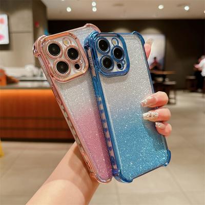 Fashion Bling Plating TPU Case for iPhone 15 Pro 14 Plus 13 12 Pro Max 11 Case Glitter Phone Cover