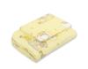 Baby Bedding Set with Filling, 2 Pieces, 75x100cm NEWBORN - Teddy Bears In Clouds, Yellow