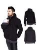 Two-in-One Men's Kangaroo Dad Hoodie Baby Carrier for Autumn and Winter