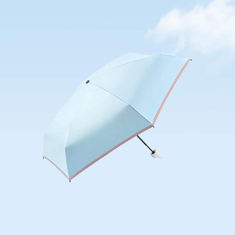 Nanqiao Automatic Five-Fold Color-Block Sun/Rain Umbrella