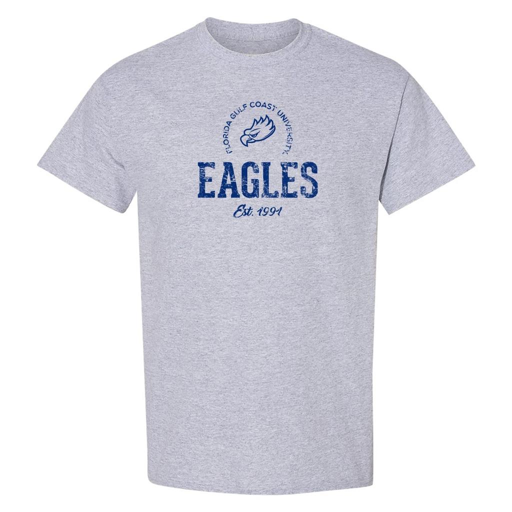 Florida Gulf Coast University Established Arch Logo Unisex T-Shirt - Sport Grey