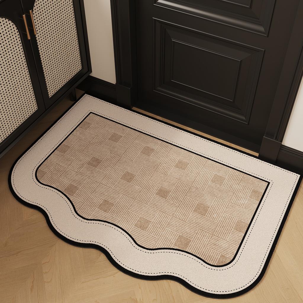 Entrance Carpet Anti-slip Anti-fouling Dirt-resistant Carpet French Minimalist Style Rugs Outdoor Welcoming Home Decoration Mat