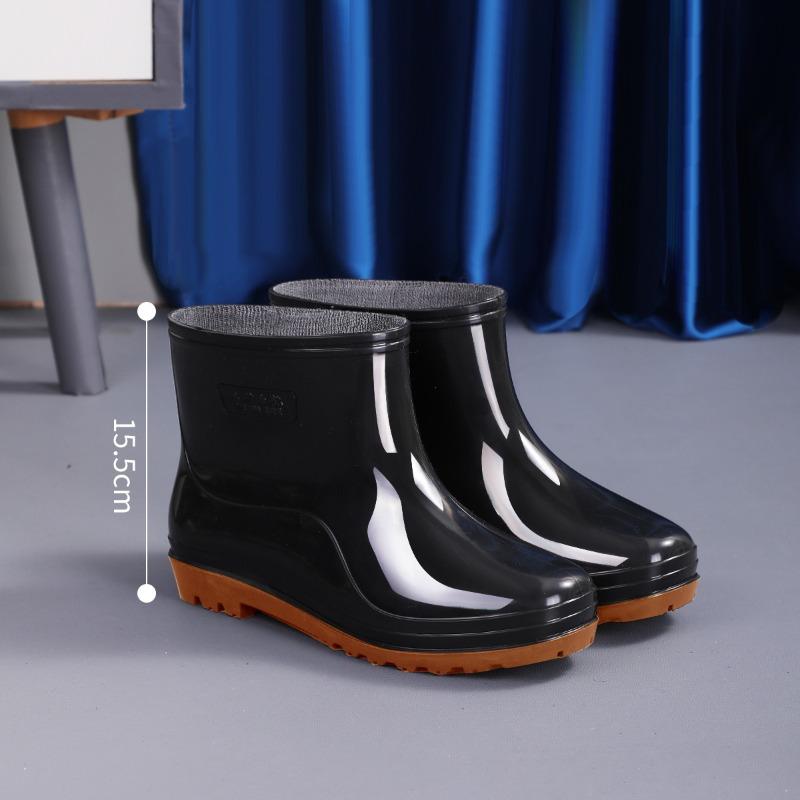 

Autumn and winter rain shoes men s water boots cover shoes rain boots men s short tube medium tube long tube waterproof shoes - extra large size 36