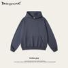 2025 Autumn Men's Basic Heavyweight Terry Cloth Hoodie - Trendy American Brand, Solid Colors, Unisex Design.