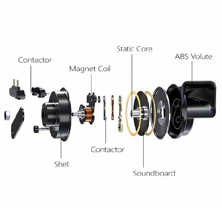 300DB Super Loud Air Horns 12V Waterproof Snail Horns Bike Electric Horn Simple Installation for Car Motorcycles & Boats