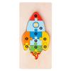 Wooden Matching 3D Puzzle Educational Interesting Matching Jigsaw Puzzle Toy for Home Party Type 6