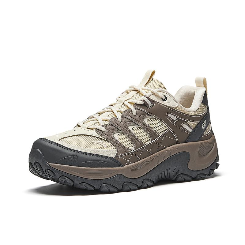 Anta Comfortable Sports Shock Absorbing Breathable Low Top Casual Running Shoes Men Sneaker Light-Gray 912515581-2