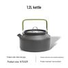 Large Portable Outdoor Camping Coffee & Hot Water Kettle for Mountaineering, Fishing, and Picnics