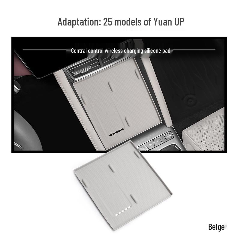 Wireless Charging Silicone Anti-Slip Pad for Car Interior Console (24-25 Yuan)