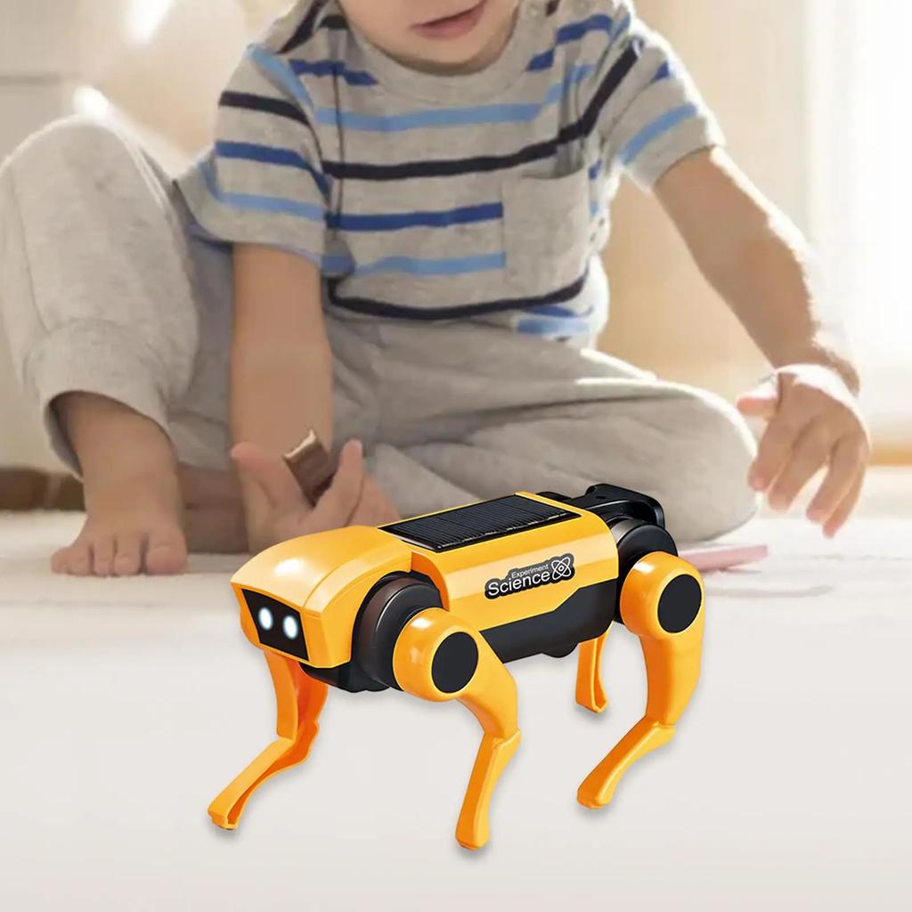Non-Toxic Children'S Science Experiment Diy Assembled Solar Mechanical Dog Electric Robot Mechanical Cat Educational Toys For Kids Gifts