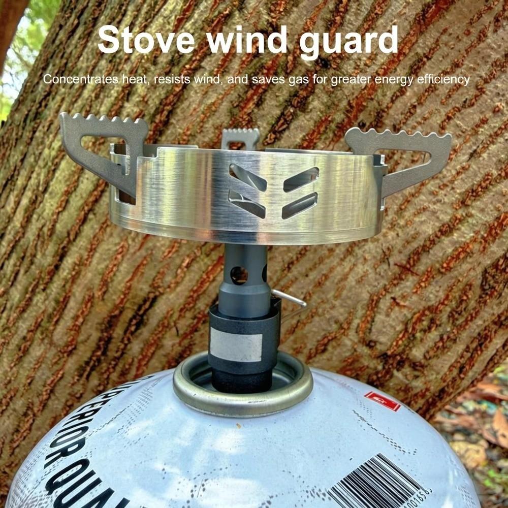 Stainless Steel Windproof Ring Lightweight Camping Stove Wind Guard New Windshield Ring