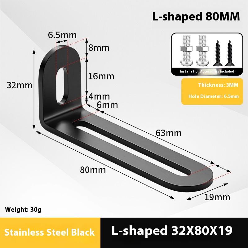 2 Stück Edelstahl Verstellbarer 90-Grad-Winkel L-Form, Eckwinkel, Mehrere Größen Geeignet für Schränke Möbel