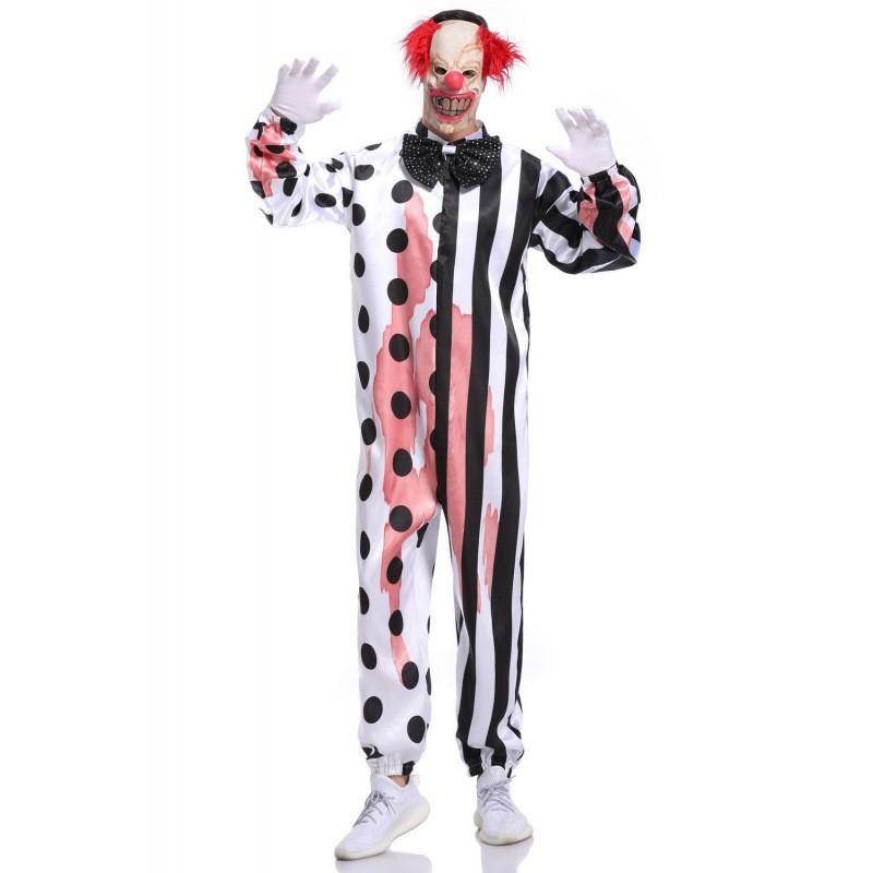 Scary Clown Cosplay Outfit For Men Ideal For Halloween Festivities Shows And