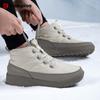 Women's snow boots outdoor waterproof non-slip warm short boots women's  casual hiking shoes cold-proof boots wool lining short barrel winter boots