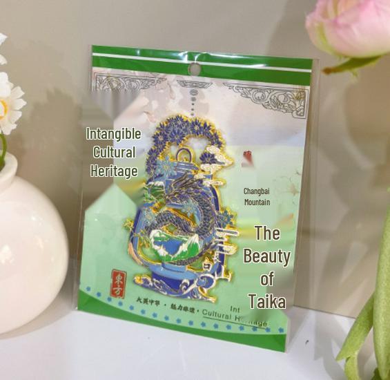 מגנטים למקרר של אתרים עירוניים סיניים - מזכרת תרבותית עבודות יד ממתכת