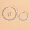 Fashion Necklace Earrings Bracelet Three-Piece Wedding Dress Jewelry Bridal Accessories Set Jewelry