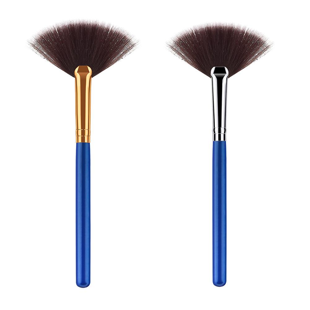 Fan Shaped Makeup Brush Blending Contour Cheek Blush Foundation Brushes