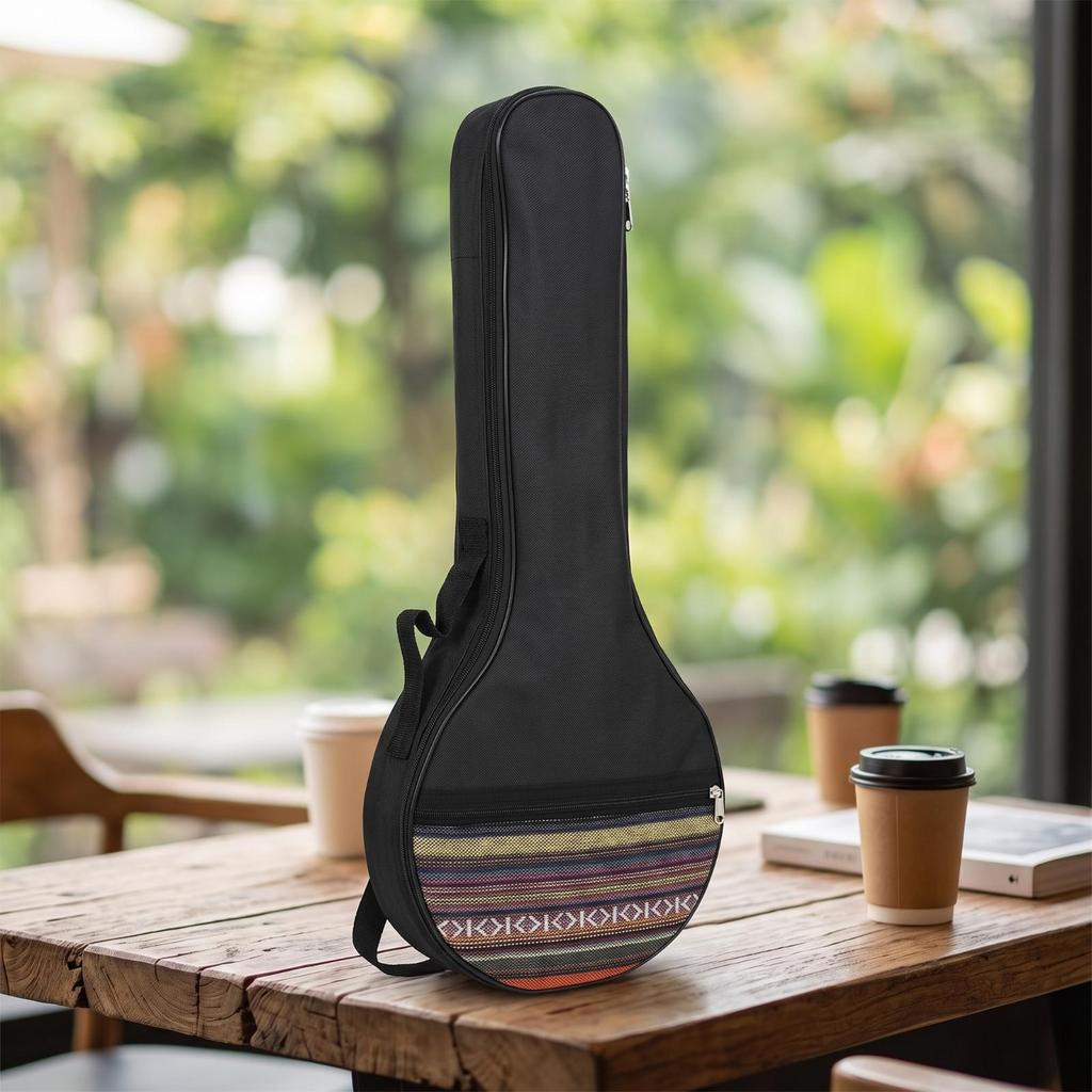 Banjo Gig Bag Ethnic-Style with Pocket Sturdy for Travel