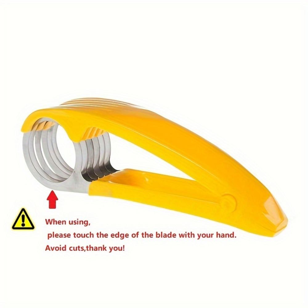 Stainless Steel Blade Banana & Cucumber Slicer - Ultimate Kitchen Gadget for Quick and Even Slicing