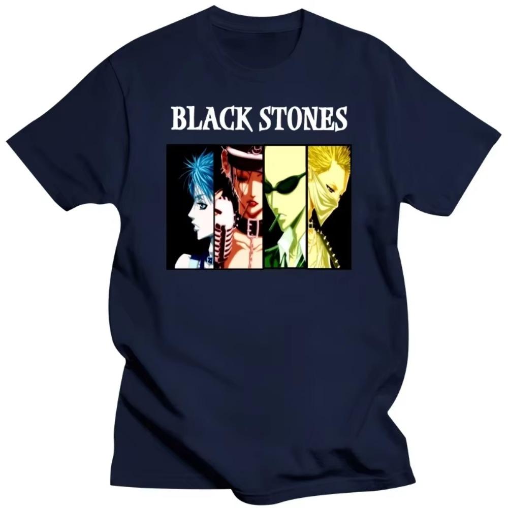 Męskie koszulki Nana Osaki z krótkim rękawem, bawełniana koszulka, fajna koszulka, casualowa, anime, manga, Black Stones, T-shirty, topy, ubrania Ai Yazawy