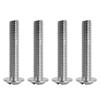 Ensemble de 4 pièces Poignée moderne en céramique Poignée Boutons Quincaillerie pour Tiroir Placard Armoire(1043 Double Or Blanc )
