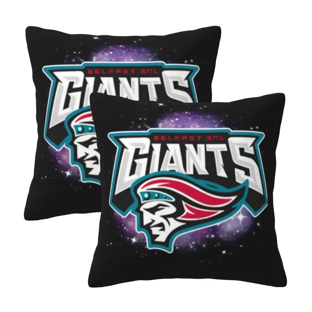 Belfast Giants Ice Hockey 2 Pcs Square Pillowcase Pillow Cover Cushion Decor Comfort Throw Pillow For Home Bedroom