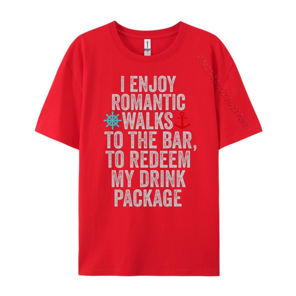 Funny Cruises With Sayings Drinking Mens Clothing Brand Clothing Graphic Tees Men High Quality Mens TShirt Letter S