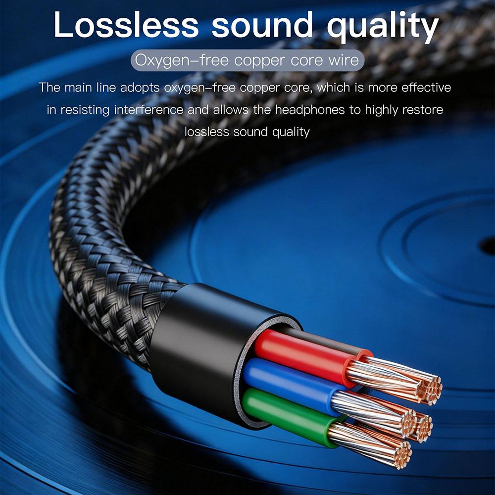 KEYSION Type-C To 3.5mm USB DAC ADC 24bit/48kHz Live Streaming HD Call Adjust EQ 32bit/384kHz HiFi Decoder Headphone Amplifie