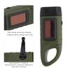 Multifunction Solar Hand Crank Flashlight Emergency LED Portable Torch for Climbing Camping