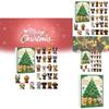 Dog Series Advent Calendar With Acrylic Festive Decor For Christmas Party Gifts