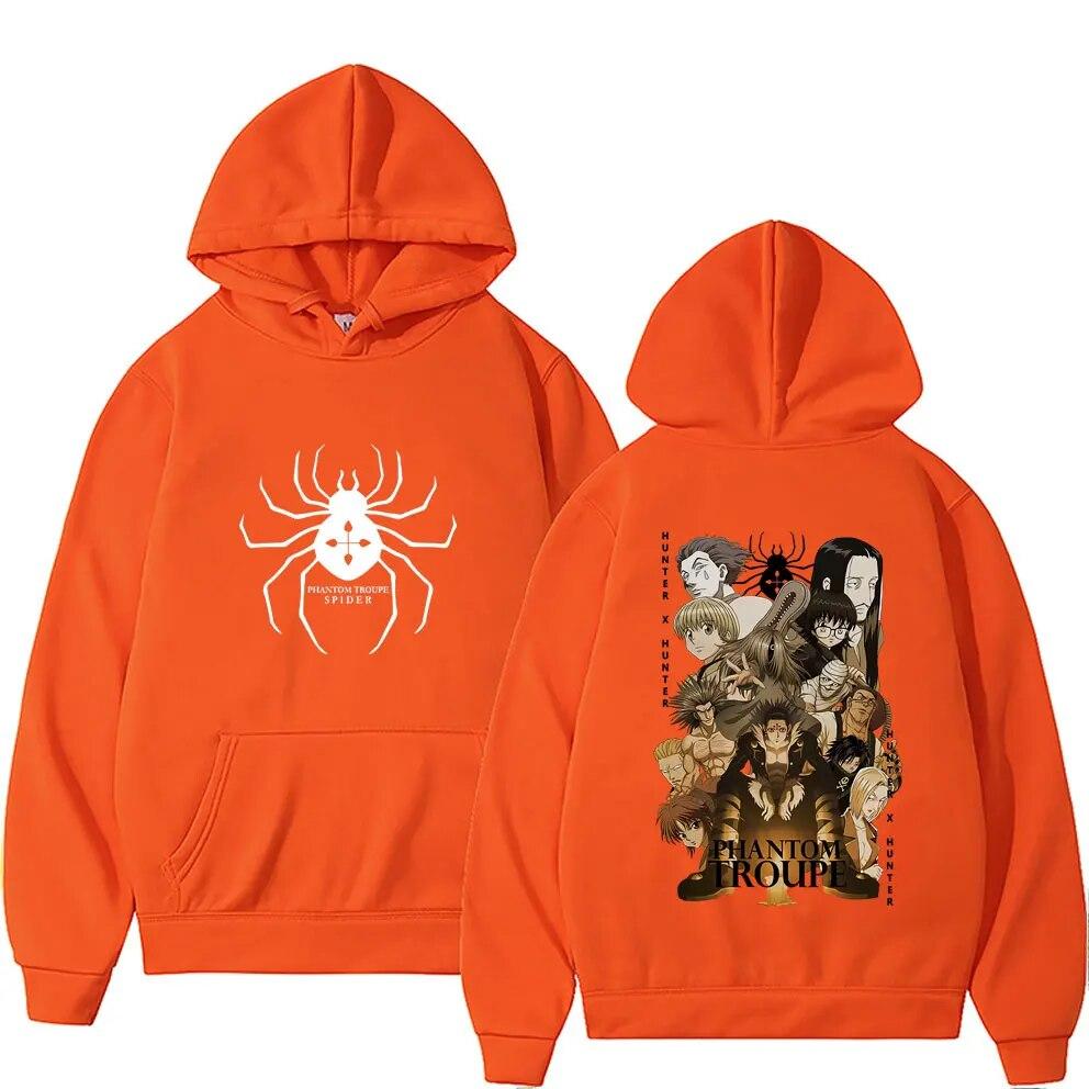 Anime Hunter X Hunter Phantom Troupe Grafická Mikina s kapucí Chrollo Lucilfer Feitan Potoo Mikiny Unisex Dámská Móda Oversized mikina