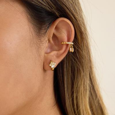 Light Luxury High-end Sense Niche Zircon Cat Claw Earrings Earrings Jewelry