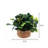 1:12 Dollhouse Miniature Plant Multistyles Plastic Finished Flower Mini Simulation Vase Potted Green Plants