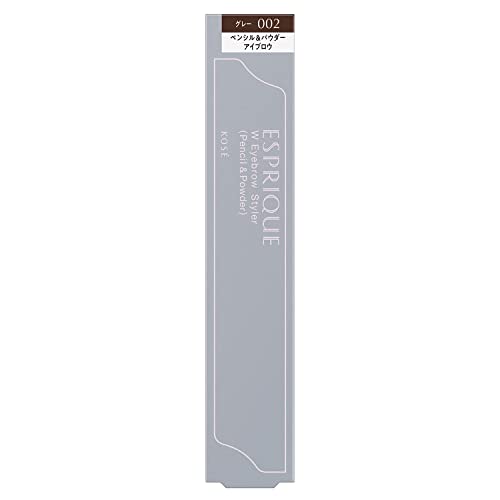 ESPRIQUE W Eyebrow Styler (Pencil & Powder) GY002 Gray 0.5g 1.0 piece