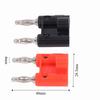 5 Set 4mm Dual Banana Plug 32A 1000V Copper ABS Speaker Banana Plug Two Way Black+Red Banana Socket Electronic Equipment