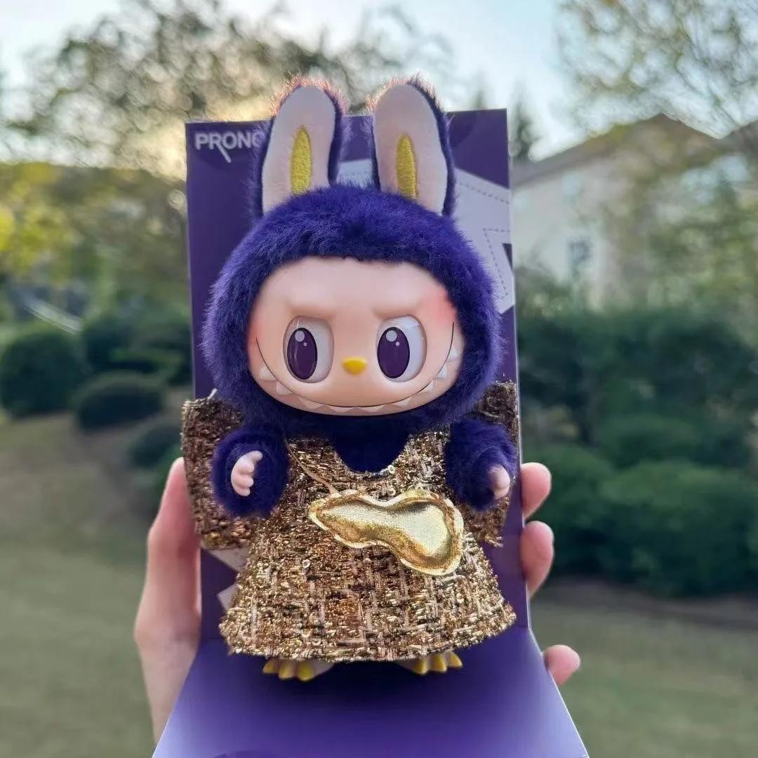 

17см Реплика Лабубу Фиолетовый Маленький Монстры Лабубу Рваная Виниловая Плюшевая Кукла Модный Гламур Подарки фиолетовый