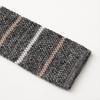 Tie Tie Black [Ogier] Tie/Knit 100% Silk/Border Pattern/Narrow Tie/Slim NK-033